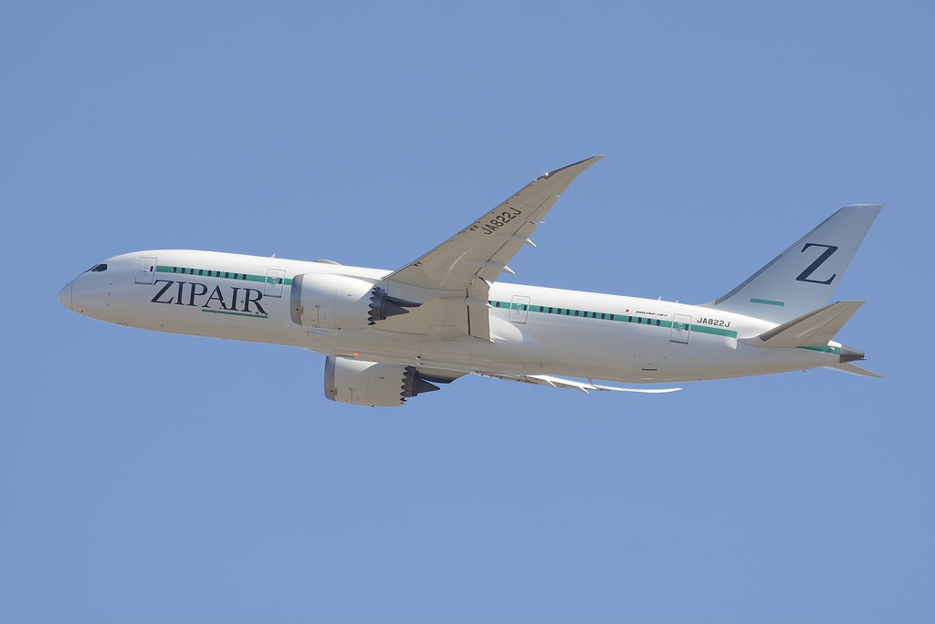 Zipair, Boeing 787-8, JA822J, NRT