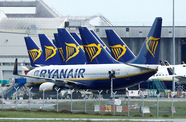 Aerien airline Ryanair gronde la hausse ridicule des frais de