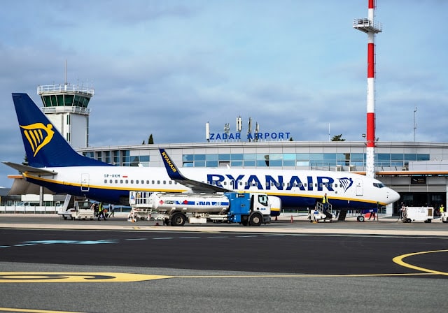 Aerien airline Ryanair va operer des vols dhiver a Zadar